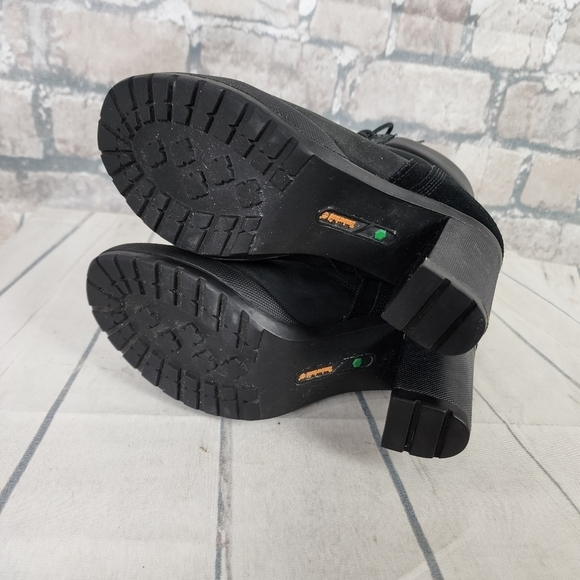 Timberland Camdale Field  Black Suede Leather High Heel Lace Up Ankle Boot 6.5 - Picture 12 of 16